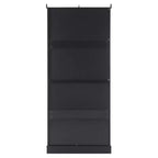 Mueble de almacenamiento de baño Whisen 70.1 con puertas de cristal de cierre suave, estantes ajustables y 3 cajones
