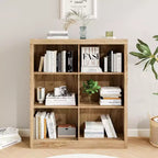 Estantería organizadora de 6 cubos, estantería alta de 53 pulgadas, moderna, de pie, para sala de estar, dormitorio, oficina en casa