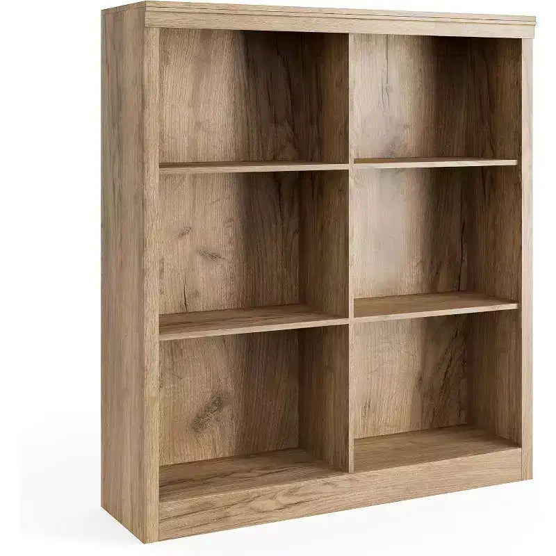 Estantería organizadora de 6 cubos, estantería alta de 53 pulgadas, moderna, de pie, para sala de estar, dormitorio, oficina en casa