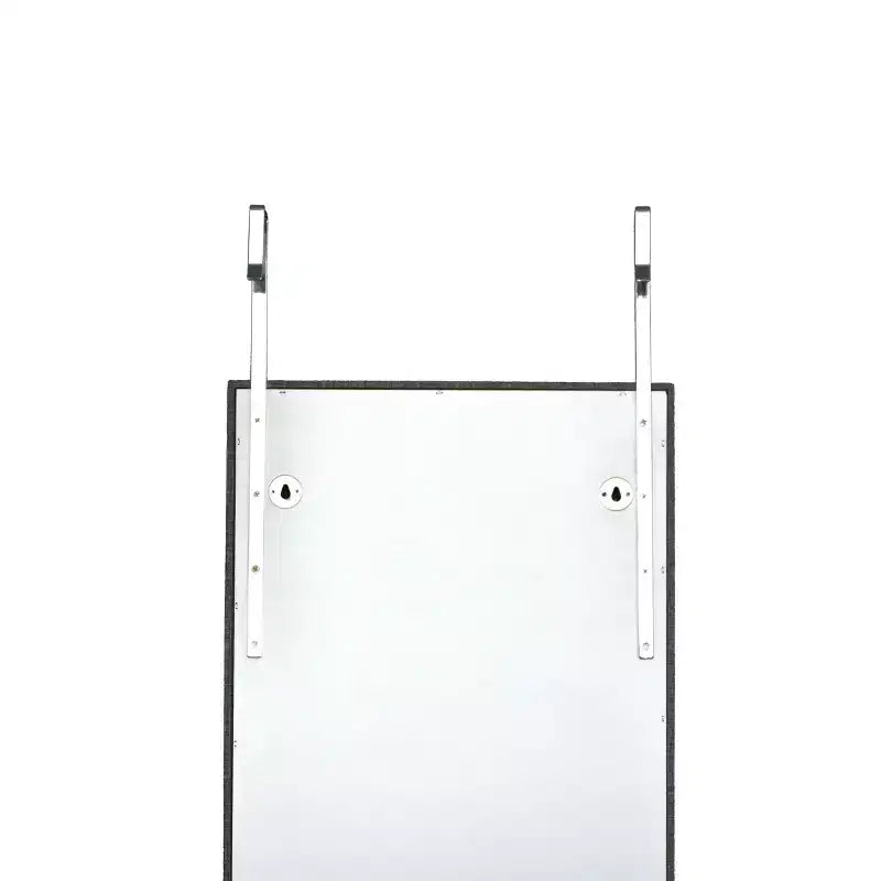 Okak Moedern Espejo de cuerpo entero con almacenamiento de joyas, espejo de pared con cerradura de seguridad, espejo de puerta para sala de estar, cuarto de ropa