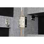 Okak Moedern Espejo de cuerpo entero con almacenamiento de joyas, espejo de pared con cerradura de seguridad, espejo de puerta para sala de estar, cuarto de ropa