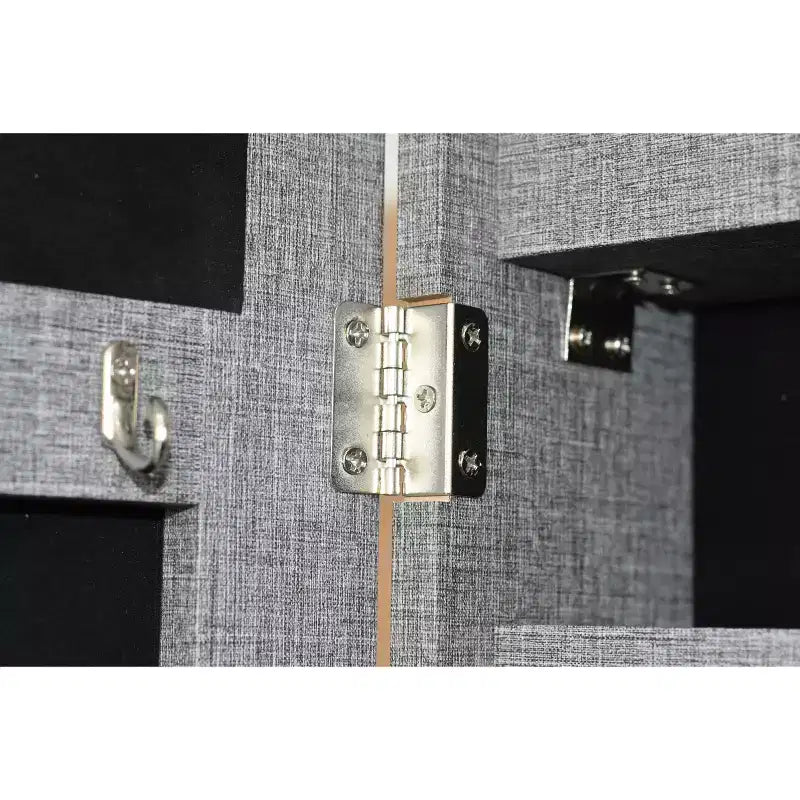 Okak Moedern Espejo de cuerpo entero con almacenamiento de joyas, espejo de pared con cerradura de seguridad, espejo de puerta para sala de estar, cuarto de ropa