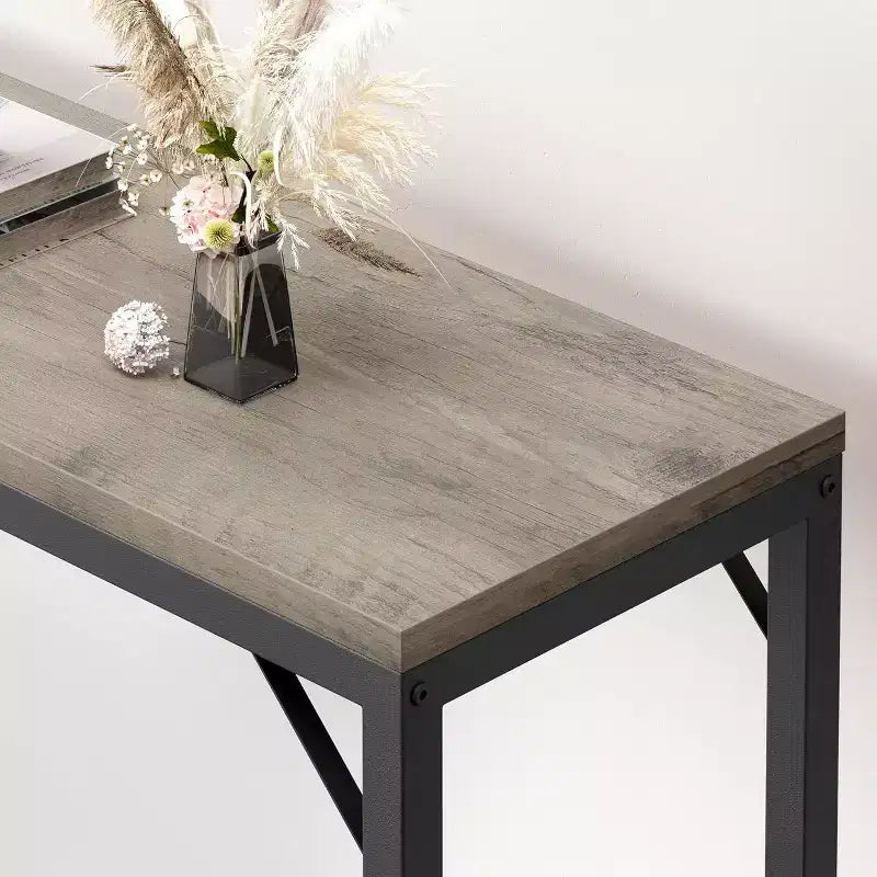 Modern Narrow Entryway Console Table, 39.4 Sofa Table for Living Room, Slim Space-Saving Table for Hallway, Narrow Table Behind Sofa