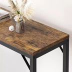 Modern Narrow Entryway Console Table, 39.4 Sofa Table for Living Room, Slim Space-Saving Table for Hallway, Narrow Table Behind Sofa