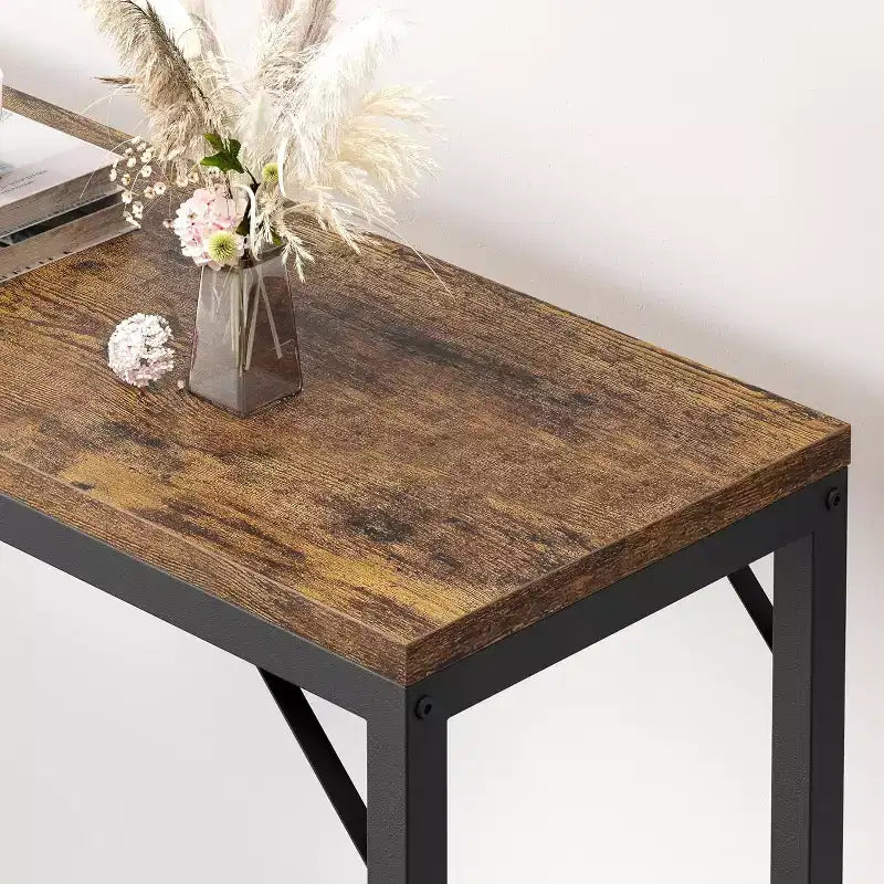 Modern Narrow Entryway Console Table, 39.4 Sofa Table for Living Room, Slim Space-Saving Table for Hallway, Narrow Table Behind Sofa