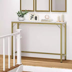 Modern Narrow Entryway Console Table, 39.4 Sofa Table for Living Room, Slim Space-Saving Table for Hallway, Narrow Table Behind Sofa