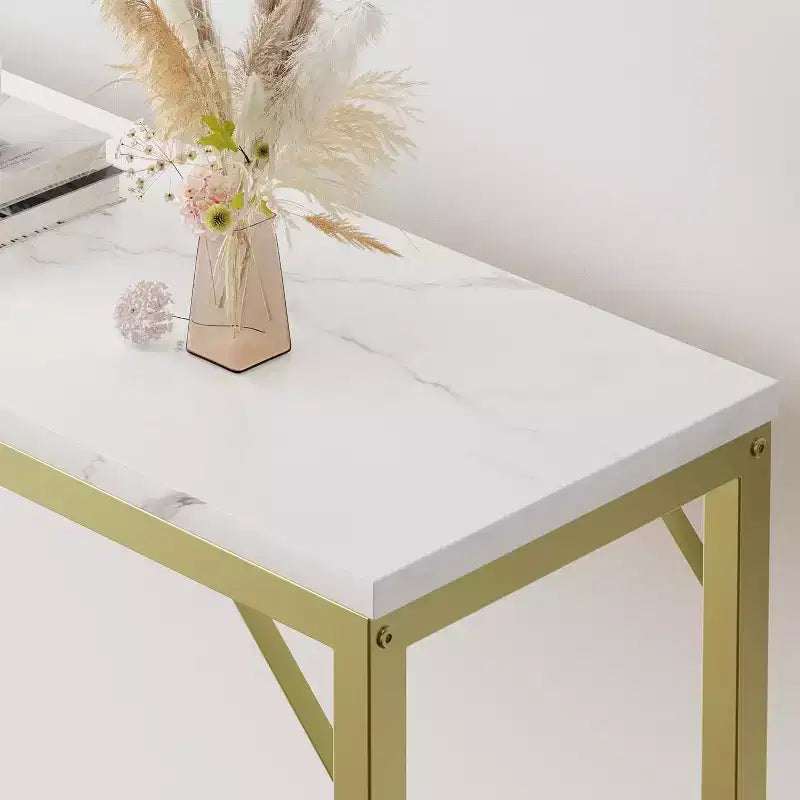 Modern Narrow Entryway Console Table, 39.4 Sofa Table for Living Room, Slim Space-Saving Table for Hallway, Narrow Table Behind Sofa