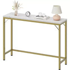Modern Narrow Entryway Console Table, 39.4 Sofa Table for Living Room, Slim Space-Saving Table for Hallway, Narrow Table Behind Sofa