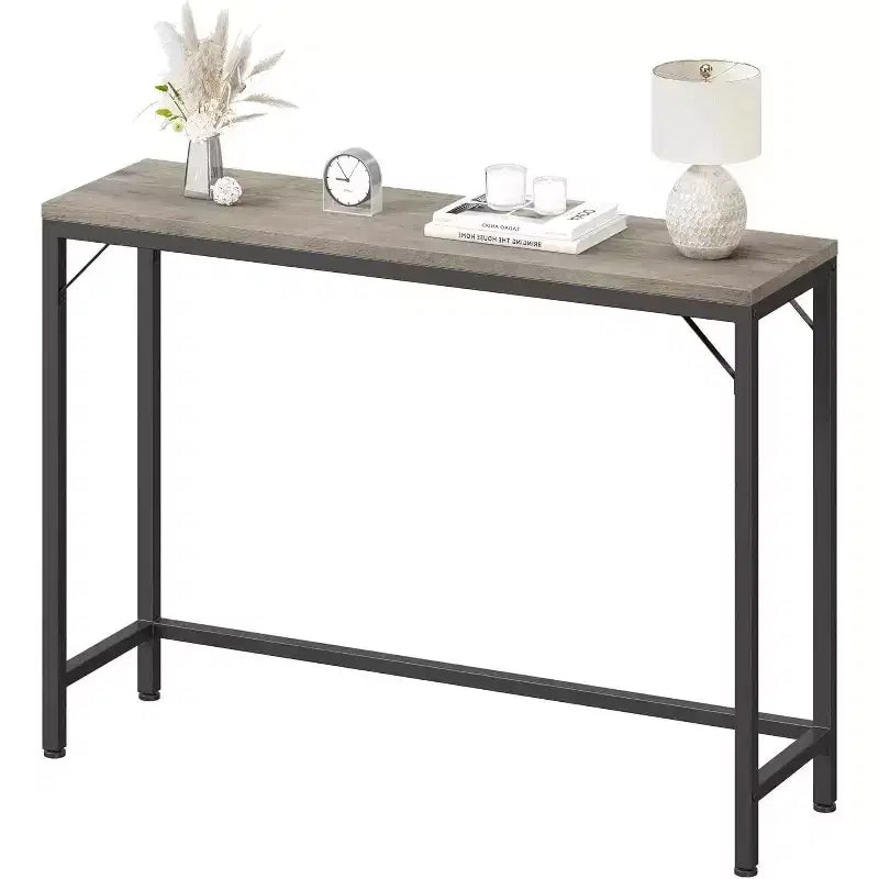 Modern Narrow Entryway Console Table, Sofa Table for Living Room, Slim Space-Saving Table for Hallway, Narrow Table Behind Sofa