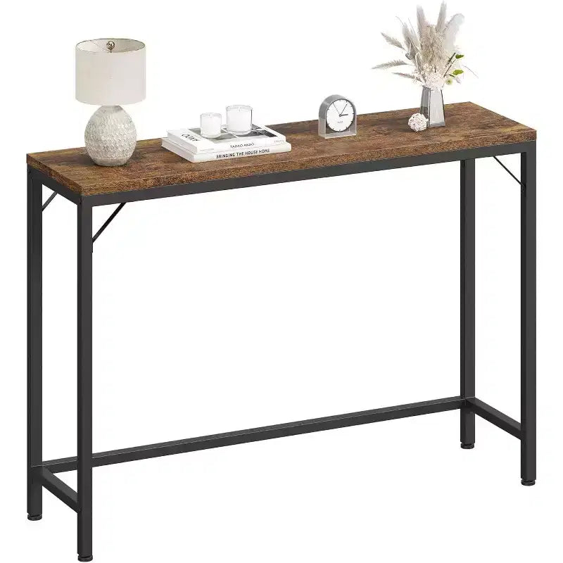 Modern Narrow Entryway Console Table, Sofa Table for Living Room, Slim Space-Saving Table for Hallway, Narrow Table Behind Sofa