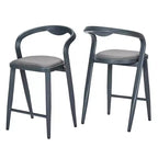 Bar Stools Set of 2, Swivel Counter Height Barstools with Back, Adjustable Modern Bar Chairs, Tall Armless Kitchen Island Stool