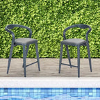Taburetes de bar, juego de 2, taburetes de altura de mostrador giratorios con respaldo, sillas de bar modernas ajustables, taburetes altos sin brazos para isla de cocina