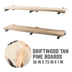RESTORE Estanterías de 91 cm color Marrón Driftwood con Soportes Rectos
