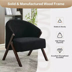 Sillón de estilo moderno, material PU, cómoda silla de lectura acolchada, sofá sin reposabrazos, adecuado para sala de estar y dormitorio