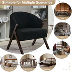 Sillón de estilo moderno, material PU, cómoda silla de lectura acolchada, sofá sin reposabrazos, adecuado para sala de estar y dormitorio
