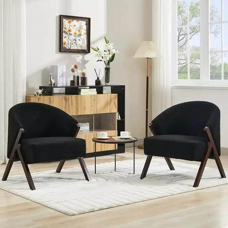 Sillón de estilo moderno, material PU, cómoda silla de lectura acolchada, sofá sin reposabrazos, adecuado para sala de estar y dormitorio
