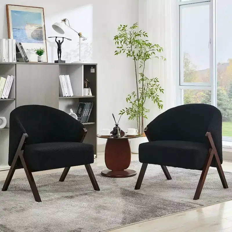 Sillón de estilo moderno, material PU, cómoda silla de lectura acolchada, sofá sin reposabrazos, adecuado para sala de estar y dormitorio