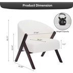 Sillón de estilo moderno, material PU, cómoda silla de lectura acolchada, sofá sin reposabrazos, adecuado para sala de estar y dormitorio