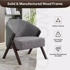 Sillón de estilo moderno, material PU, cómoda silla de lectura acolchada, sofá sin reposabrazos, adecuado para sala de estar y dormitorio