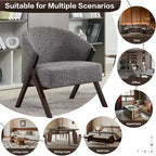 Sillón de estilo moderno, material PU, cómoda silla de lectura acolchada, sofá sin reposabrazos, adecuado para sala de estar y dormitorio