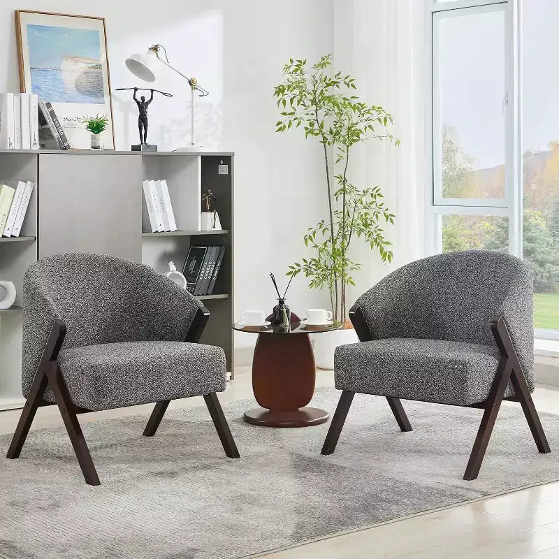 Sillón de estilo moderno, material PU, cómoda silla de lectura acolchada, sofá sin reposabrazos, adecuado para sala de estar y dormitorio
