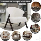 Sillón de estilo moderno, material PU, cómoda silla de lectura acolchada, sofá sin reposabrazos, adecuado para sala de estar y dormitorio