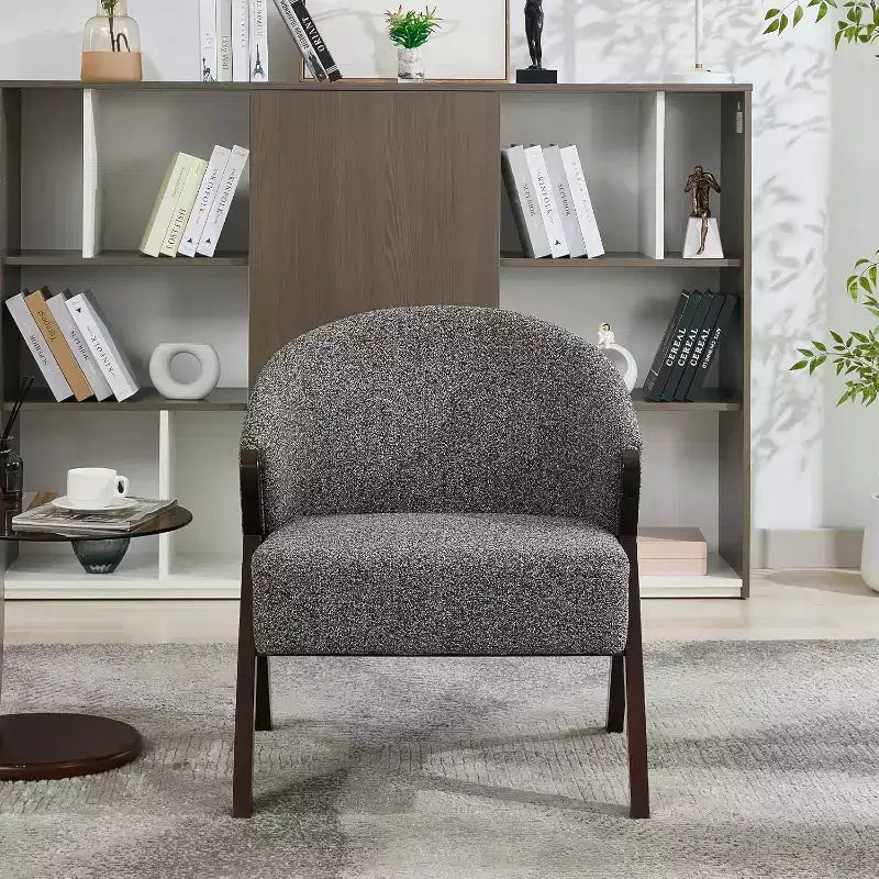 Sillón de estilo moderno, material PU, cómoda silla de lectura acolchada, sofá sin reposabrazos, adecuado para sala de estar y dormitorio