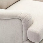 Juego de sillón y otomana tapizados modernos Candor de GDFStudio
