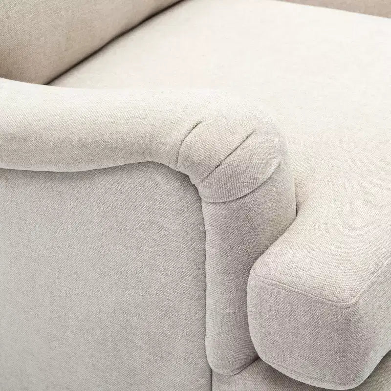 Juego de sillón y otomana tapizados modernos Candor de GDFStudio