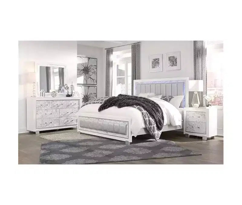 Cómoda vertical de plástico HomeStock de 19.75 pulgadas de alto con 5 cajones en acabado blanco