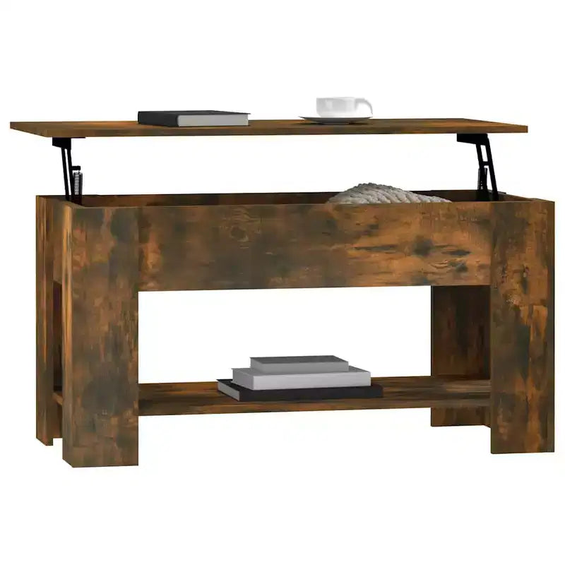 Mesa de centro Roble Ahumado Madera Contrachapada Media