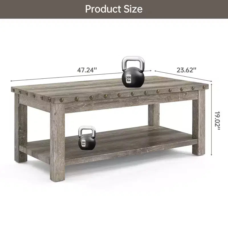 Mesa Sofá Beige, Mesa Consola de 47" con Estante de Almacenamiento, Mesa de Centro Moderna de MDF para Sala de Estar, Entrada, Pasillo
