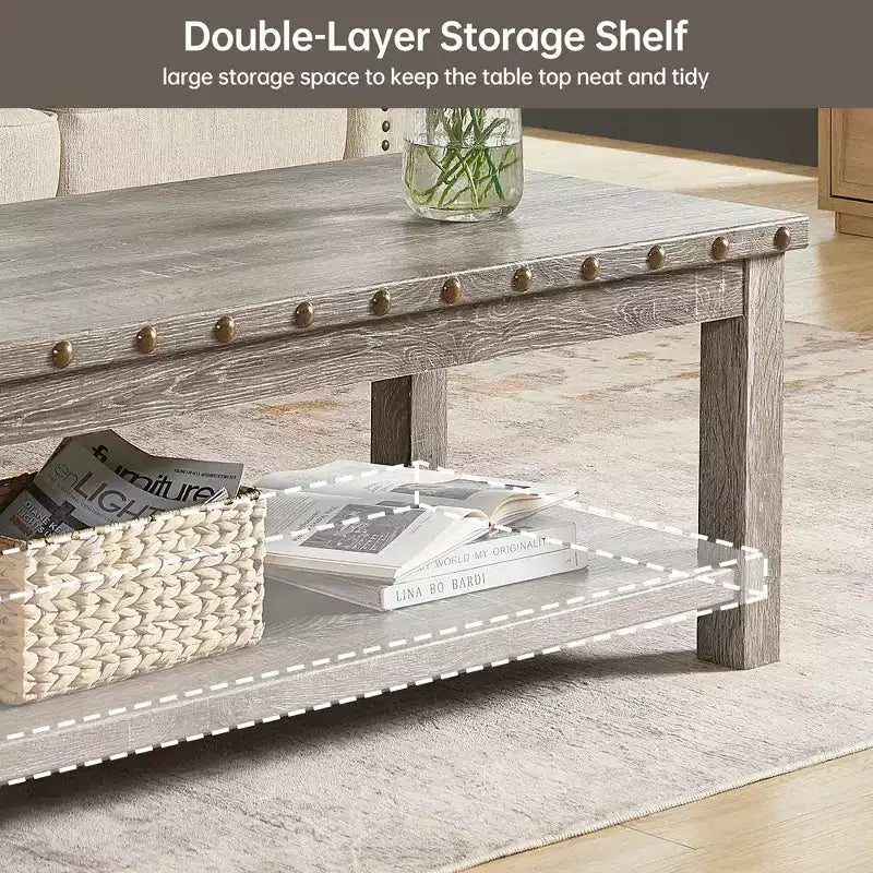 Mesa Sofá Beige, Mesa Consola de 47" con Estante de Almacenamiento, Mesa de Centro Moderna de MDF para Sala de Estar, Entrada, Pasillo