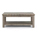 Mesa Sofá Beige, Mesa Consola de 47" con Estante de Almacenamiento, Mesa de Centro Moderna de MDF para Sala de Estar, Entrada, Pasillo