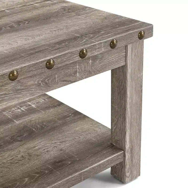Mesa Sofá Beige, Mesa Consola de 47" con Estante de Almacenamiento, Mesa de Centro Moderna de MDF para Sala de Estar, Entrada, Pasillo