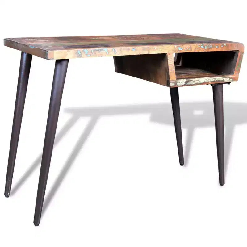 Escritorio Multicolor Madera recuperada, Hierro pintado 110 x 50 x 80 cm