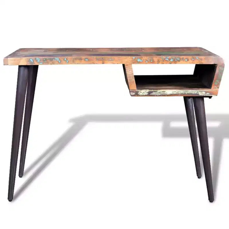 Escritorio Multicolor Madera recuperada, Hierro pintado 110 x 50 x 80 cm