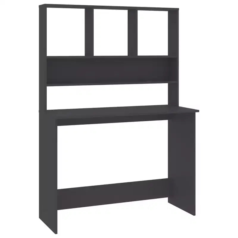 Escritorio gris madera diseñada Escritorio compacto Rectangular Moderno
