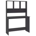 Escritorio gris madera diseñada Escritorio compacto Rectangular Moderno