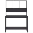 Escritorio gris madera diseñada Escritorio compacto Rectangular Moderno