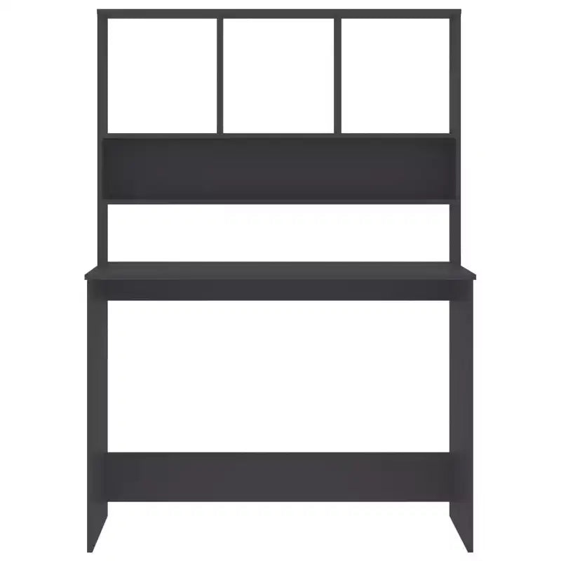 Escritorio gris madera diseñada Escritorio compacto Rectangular Moderno