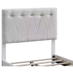 Cama de plataforma de madera color trigo Sinclair de Passion Furniture