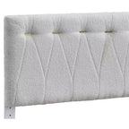Cama de plataforma de madera color trigo Sinclair de Passion Furniture