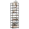 10-Tier Shoe Rack, Shoe Organizer, Shoe Racks for Closet, Metal Frame Shoe Shelf for Entryway, Tall Shoe Rack, Wide Shoe Racks, One Row