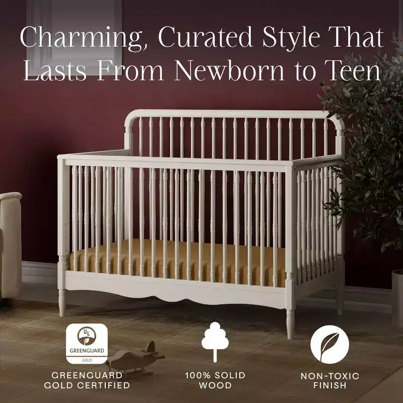 Cuna convertible 4 en 1 Liberty de Namesake con husos