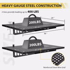 Storage Rack, 2 Pack 2x3ft Garage Wall Shelves, Garage Wall Shelving Wall Garage Storage Shelves Floating Wall Shelves, Wall Mounted 560lbs Capacity