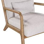 Homy Casa Marlow Wooden Accent Chair with Solid Wood Frame, Mid-Century Style