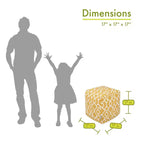 Majestic Home Goods,Puf cubo de Atenas