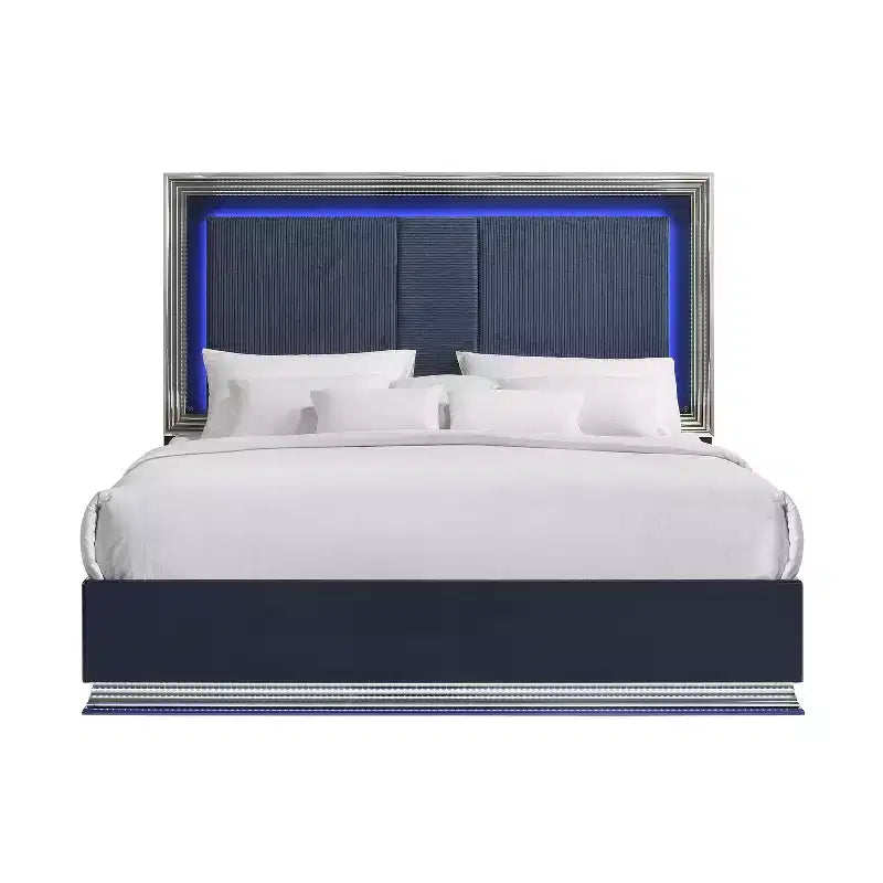Espejo HomeStock Roble y Blanco con Iluminación LED - Elegante Espejo Moderno para Dormitorio o Tocador