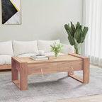 vidaXL Mesa de centro Teca Madera de teca maciza 110 x 60 x 40 cm